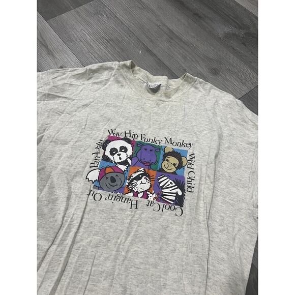 Vintage 1990s Endangered Young'uns Long Sleep Shirt Made USA One Size - Picture 2 of 7